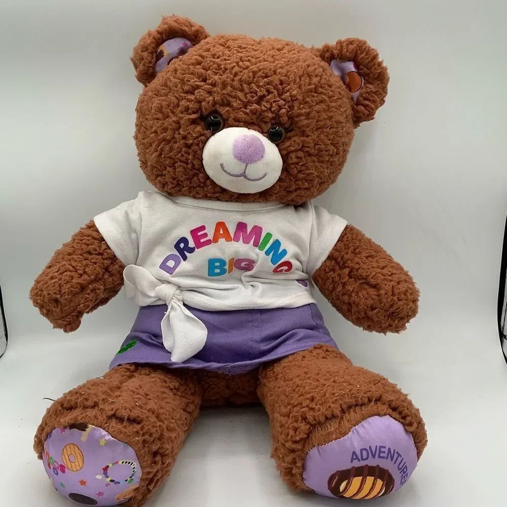 Build-A-Bear Girl Scout Adventurefuls Bear Sherpa Fur With "Dreaming Big" Outfit
